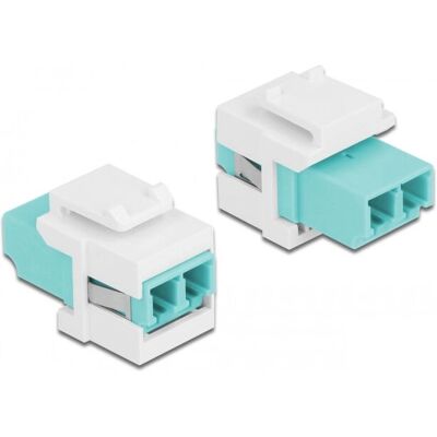 DeLock Aqua/Weiß Keystone Modul - Faserverlängerung DeLock Aqua/Weiß Keystone Modul - Faserverlängerung