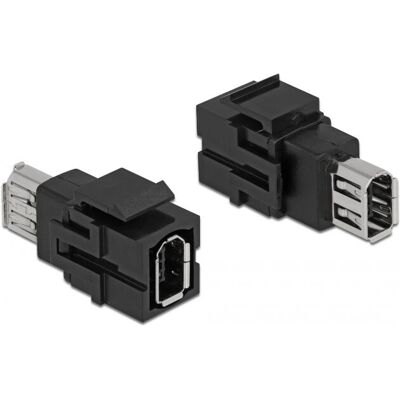 DeLock 86852 Keystone Modul - FireWire 6-Pin Buchse - Schwarz DeLock 86852 Keystone Modul - FireWire 6-Pin Buchse - Schwarz