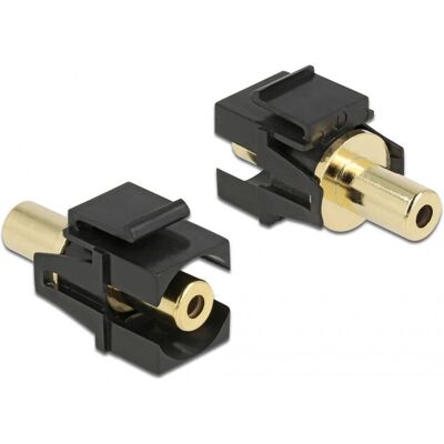 DeLock Keystone Modul - 3,5 mm Stereo Buchse - Schwarz DeLock Keystone Modul - 3,5 mm Stereo Buchse - Schwarz