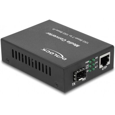 DeLock Medienkonverter 10GBase-R SFP+ zu 10GBase-T RJ45 - Schwarz DeLock Medienkonverter 10GBase-R SFP+ zu 10GBase-T RJ45 - Schwarz