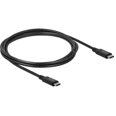 DeLOCK USB4 Gen 2x2 USB-C Kaapeli - Musta DeLOCK USB4 Gen 2x2 USB-C Kaapeli - Musta
