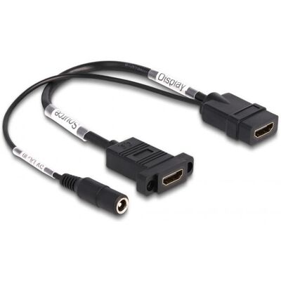 Delock HDMI-Kabeladapter - 4K 60Hz - Schwarz - Bidirektional Delock HDMI-Kabeladapter - 4K 60Hz - Schwarz - Bidirektional
