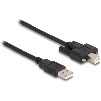Delock USB-Kabel - USB A auf USB B - 1m - Schwarz - Daten 480 Mbps - USB 2.0 Delock USB-Kabel - USB A auf USB B - 1m - Schwarz - Daten 480 Mbps - USB 2.0