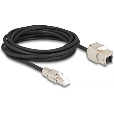 DeLock 87245 Netzwerkkabel - 5m, Abschirmung, Schwarz/Silber - Ethernet DeLock 87245 Netzwerkkabel - 5m, Abschirmung, Schwarz/Silber - Ethernet