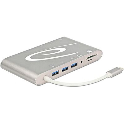 DeLOCK 87298 Laptop Dockingstation - Silber DeLOCK 87298 Laptop Dockingstation - Silber