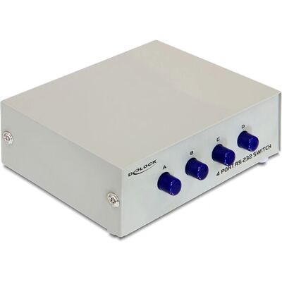 DeLock 87589 Serienschalterbox - 4-Port - Beige - RS-232 Umschalter DeLock 87589 Serienschalterbox - 4-Port - Beige - RS-232 Umschalter