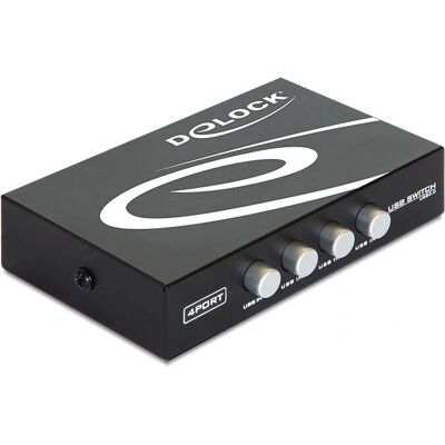 Interrupteur USB 4 Ports DeLOCK - Boîte de Commutation Série Interrupteur USB 4 Ports DeLOCK - Boîte de Commutation Série