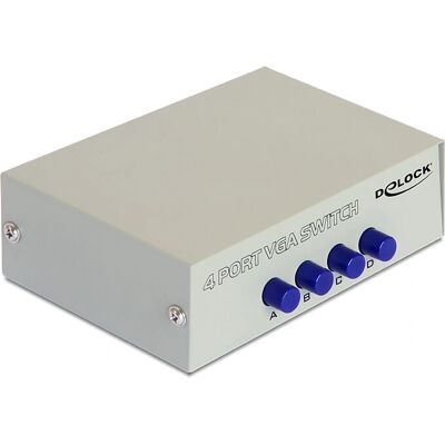DeLOCK 87635 Boîtier de Commutation Série - VGA 4 Ports Bidirectionnel - Publicité DeLOCK 87635 Boîtier de Commutation Série - VGA 4 Ports Bidirectionnel - Publicité