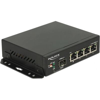 DeLock 87704 Netzwerkswitch - 4x Gigabit + SFP DeLock 87704 Netzwerkswitch - 4x Gigabit + SFP
