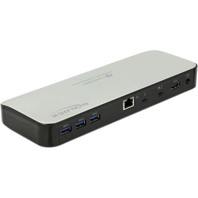 DeLOCK 87725 Thunderbolt 3 Dockingstation - Schwarz & Silber DeLOCK 87725 Thunderbolt 3 Dockingstation - Schwarz & Silber