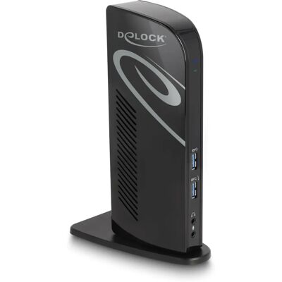 DeLock 87728 Laptop Dock - Dual DisplayPorts - Schwarz DeLock 87728 Laptop Dock - Dual DisplayPorts - Schwarz