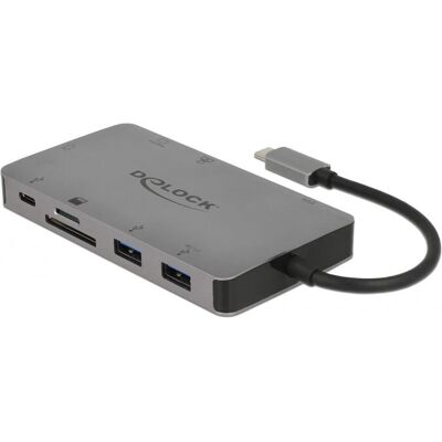 DeLOCK 87735 USB-C Dockingstation - Grau - Unterstützt HDMI & VGA DeLOCK 87735 USB-C Dockingstation - Grau - Unterstützt HDMI & VGA