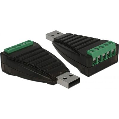 DeLOCK USB-Adapter - USB Typ A auf RS-422/485 - Schwarz DeLOCK USB-Adapter - USB Typ A auf RS-422/485 - Schwarz