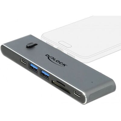DeLOCK 87752 Tragbare USB-C Dockingstation - Laptop Typ-C Hub DeLOCK 87752 Tragbare USB-C Dockingstation - Laptop Typ-C Hub