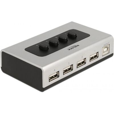 DeLOCK USB Daten-Umschalter - 1x USB-B, 4x USB-A, Bidirektional DeLOCK USB Daten-Umschalter - 1x USB-B, 4x USB-A, Bidirektional
