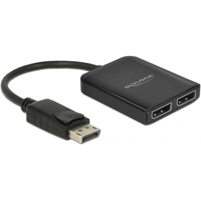 DeLOCK 87768 DisplayPort Splitter - MST Hub - Schwarz DeLOCK 87768 DisplayPort Splitter - MST Hub - Schwarz