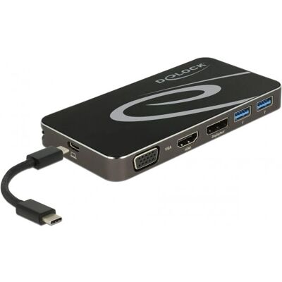 DeLOCK 87773 Laptop Dock - 4K USB-C Port Replikator DeLOCK 87773 Laptop Dock - 4K USB-C Port Replikator