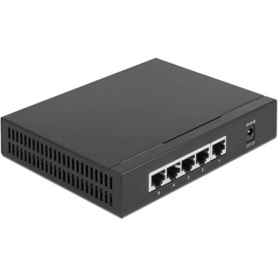 DeLock Switch 2,5 Gigabit Ethernet 5 Port - Schwarz DeLock Switch 2,5 Gigabit Ethernet 5 Port - Schwarz