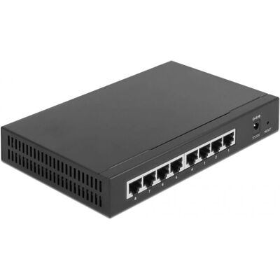 DeLock 87782 Netzwerkschalter - 8 Ports, 2,5 Gbps, Schwarz DeLock 87782 Netzwerkschalter - 8 Ports, 2,5 Gbps, Schwarz