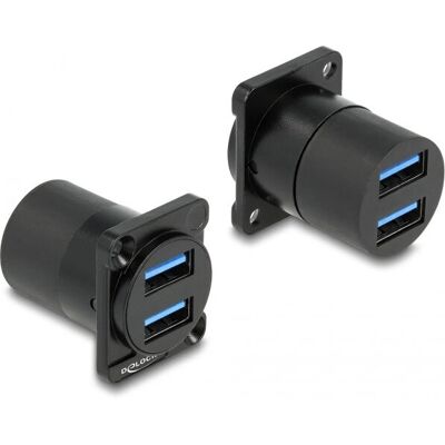 DeLock 87813 Keystone Modul - USB 3.2 Gen 1 - 2 x Typ-A - Schwarz DeLock 87813 Keystone Modul - USB 3.2 Gen 1 - 2 x Typ-A - Schwarz