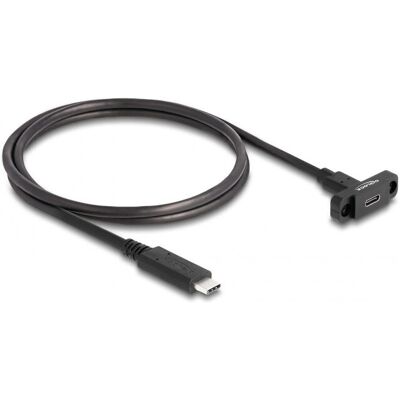 DeLOCK USB 3.2 Gen 2 Kabel - Sort - 1m DeLOCK USB 3.2 Gen 2 Kabel - Sort - 1m