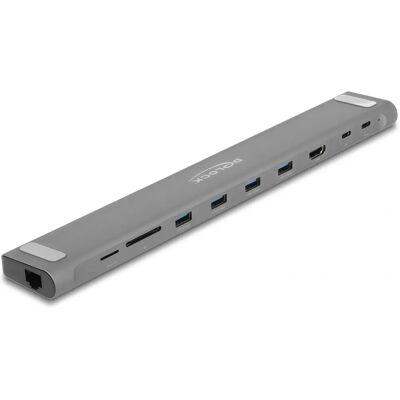 DeLOCK Laptop Docking Station mit 4K HDMI & USB-C Power - Grau DeLOCK Laptop Docking Station mit 4K HDMI & USB-C Power - Grau