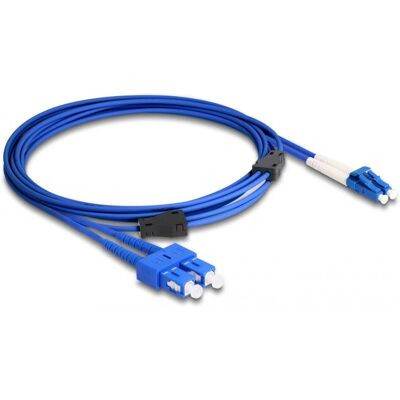 Câble de fibre optique OS2 simplex DeLOCK 3m - Bleu Câble de fibre optique OS2 simplex DeLOCK 3m - Bleu