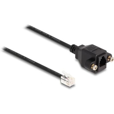 DeLock 87956 Telefonkabel - 0,3 m - Schwarz DeLock 87956 Telefonkabel - 0,3 m - Schwarz