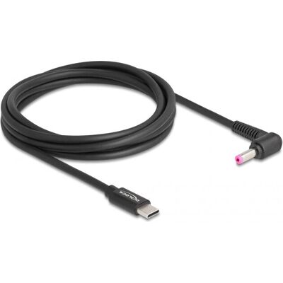 DeLOCK 87973 Câble d'alimentation - Noir - 1,5 m - USB C DeLOCK 87973 Câble d'alimentation - Noir - 1,5 m - USB C