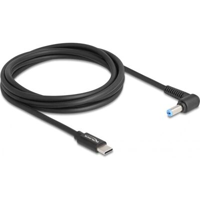 DeLOCK 87976 Stromkabel - Schwarz - 1,5 m - USB-C zu DC 5,5x1,7 mm DeLOCK 87976 Stromkabel - Schwarz - 1,5 m - USB-C zu DC 5,5x1,7 mm