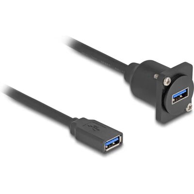 DeLOCK 87983 USB 3.2 Gen 1 Kabel - Schwarz - 0,2m DeLOCK 87983 USB 3.2 Gen 1 Kabel - Schwarz - 0,2m