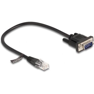 DeLOCK 88008 Netzwerkkabel - 0,3m, RJ45 & RS-232 D-Sub 9 - Schwarz DeLOCK 88008 Netzwerkkabel - 0,3m, RJ45 & RS-232 D-Sub 9 - Schwarz