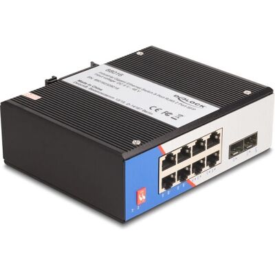 DeLock Industrieller Gigabit Ethernet Switch 8-Port - Netzwerkschalter DeLock Industrieller Gigabit Ethernet Switch 8-Port - Netzwerkschalter