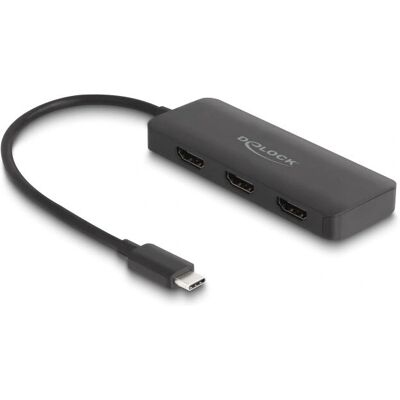 Hub USB-C DeLOCK 88040 - 3 HDMI 4K MST - Noir Hub USB-C DeLOCK 88040 - 3 HDMI 4K MST - Noir