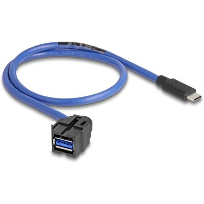 DeLOCK 88156 USB-Kabel - 0,5 m - Schwarz/Blau - USB A auf USB C DeLOCK 88156 USB-Kabel - 0,5 m - Schwarz/Blau - USB A auf USB C