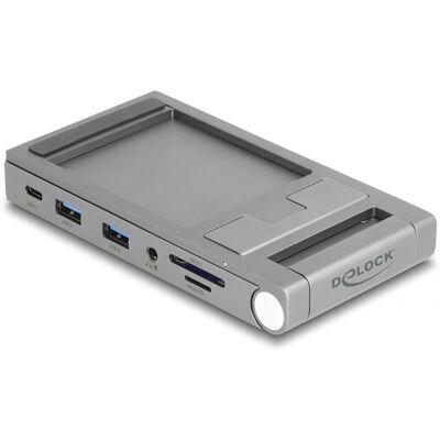 DeLOCK 88199 Laptop Dock - 4K HDMI USB-C Hub - Grau DeLOCK 88199 Laptop Dock - 4K HDMI USB-C Hub - Grau