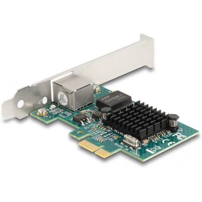Tarjeta PCI Express x1 Gigabit LAN de Delock - Gris - Soporta VLAN y Wake On LAN Tarjeta PCI Express x1 Gigabit LAN de Delock - Gris - Soporta VLAN y Wake On LAN