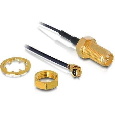 Connecteur coaxial R-SMA Delock - Antenne pour module HF - Publicité Connecteur coaxial R-SMA Delock - Antenne pour module HF - Publicité
