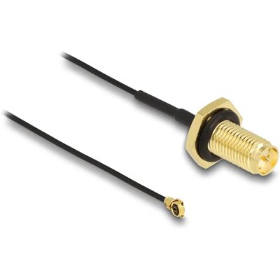 Cable coaxial DeLOCK 88383 - 35cm - Negro - Cable de antena Cable coaxial DeLOCK 88383 - 35cm - Negro - Cable de antena