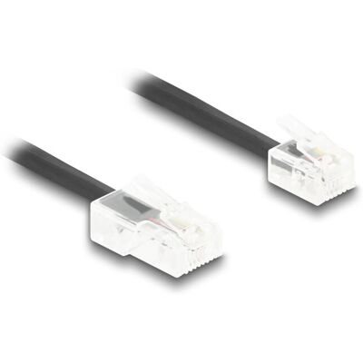 DeLOCK 88480 Telefonkabel - 3m, Schwarz, Spiral, RJ11/RJ45 DeLOCK 88480 Telefonkabel - 3m, Schwarz, Spiral, RJ11/RJ45