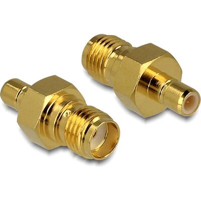 Adaptador RF DeLOCK 88828 - SMA a SMB - Oro - 50Ω - Alta Frecuencia Adaptador RF DeLOCK 88828 - SMA a SMB - Oro - 50Ω - Alta Frecuencia
