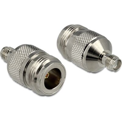 Conector coaxial DeLock 88832 - N, SMA, Plata - Adaptador de alta frecuencia Conector coaxial DeLock 88832 - N, SMA, Plata - Adaptador de alta frecuencia