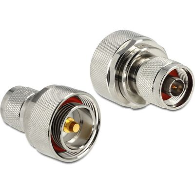 Adaptateur N vers 7/16 DIN DeLOCK - Coaxial - Nickel - 42mm Adaptateur N vers 7/16 DIN DeLOCK - Coaxial - Nickel - 42mm