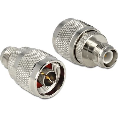 Adattatore RF ad alta frequenza DeLOCK 88854 N maschio a femmina RP-TNC Adattatore RF ad alta frequenza DeLOCK 88854 N maschio a femmina RP-TNC