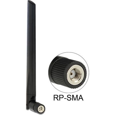 DeLOCK 88898 Hálózati antenna - Omnidirekcionális, 3-5 dBi, Fekete DeLOCK 88898 Hálózati antenna - Omnidirekcionális, 3-5 dBi, Fekete