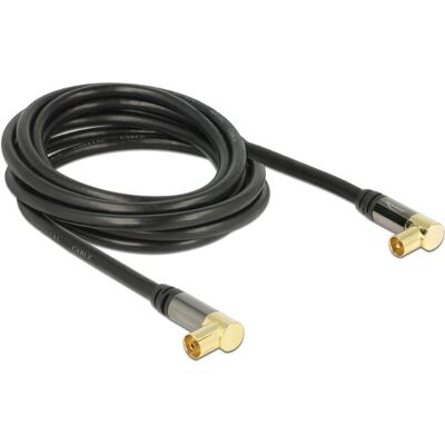 Cavo coassiale DeLOCK 88916 - 3m, Nero, IEC, 85dB Cavo coassiale DeLOCK 88916 - 3m, Nero, IEC, 85dB