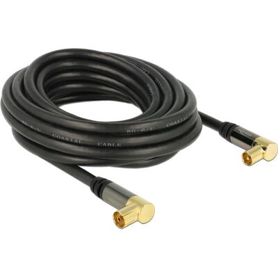 Cavo coassiale DeLOCK 88917 - 5m - RG-6/U - Nero Cavo coassiale DeLOCK 88917 - 5m - RG-6/U - Nero