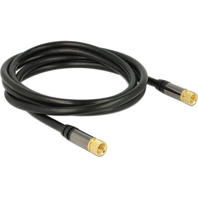 Câble coaxial DeLOCK 88919 - 2m - Noir - Publicité Câble coaxial DeLOCK 88919 - 2m - Noir - Publicité