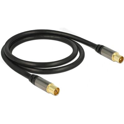DeLOCK 88922 Cable coaxial 1 m Negro - Cable coaxial DeLOCK 88922 Cable coaxial 1 m Negro - Cable coaxial