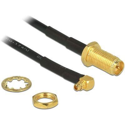 Cavo coassiale Delock 88936 RG-174 - 0,32 m - Nero Cavo coassiale Delock 88936 RG-174 - 0,32 m - Nero